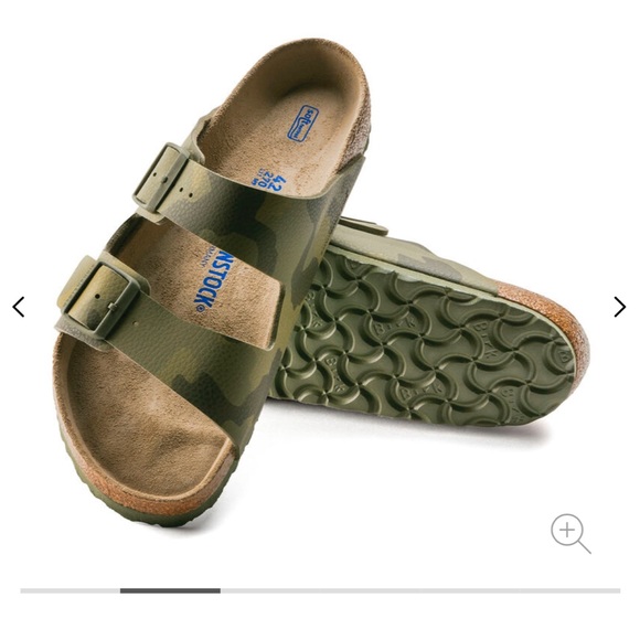 Birkenstock Birko-Flor Desert Soil Camo Green Size 38 NWOT - Picture 5 of 13